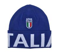 FIGC Cappello Skipper Jacquard Blue con Ricamo, Prodotto Ufficiale Nazionale Italiana di Calcio, 253101 Blu