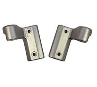 FIGEVIDA Coppia Cerniere Destra e Sinistra C00075781 + C00075780 per Cucine Piano Cottura Ariston Indesit Lunghezza 50 mm Interasse Fori 34 mm PF750AS