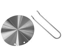 FIGEVIDA Disco Diffusore Adattatore per Piano cottura ad Induzione Universale Acciaio Inossidabile 24cm Lavabile in Lavastoviglie Piano Induzione Barca