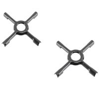 FIGEVIDA Figevida riduttore fornello gas per caffettiera Supporto per pentole per Cottura a Gas Colore: Moka, 130 mm (2 PEZZI)