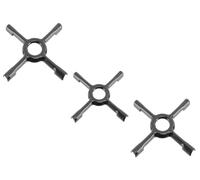 FIGEVIDA Figevida riduttore fornello gas per caffettiera Supporto per pentole per Cottura a Gas Colore: Moka, 130 mm (3 PEZZI)