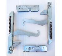 FIGEVIDA Kit 2 cerniere 150 x 21 mm complete di 2 portarulli per porta forno con doppio vetro KCF2691