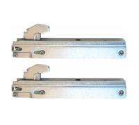 FIGEVIDA Kit 2 cerniere 170 x 23 mm per porta forno con doppio vetro KCF6910 Compatibile per: Whirlpool - Glem Gas - Baumatic - Ariston - Filippi - Franke