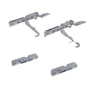 FIGEVIDA Kit 2 Cerniere e Due portarullini Forno compatibile per ILVE Fulgor SAMET - per Porta Leggera