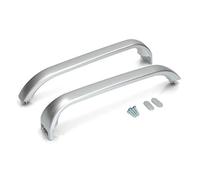 Figevida KIT 2 PEZZI MANIGLIA FRIGO/CONGELATORE COMPATIBILE PER BOSCH CODICE 369551 MODELLO KGS3765IE/09 COLORE SILVER