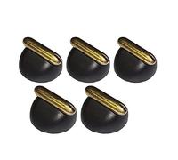 FIGEVIDA Kit 5 manopole C00570932 ex C00119122 colore marrone con indice ottone anticato rustica per cucina piano cottura Per Indesit Ariston Hotpoint 5 fuochi a gas