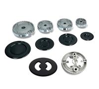 FIGEVIDA Kit Completo Bruciatori Piattelli Spartifiamma, Piano Cottura 5 Fuochi con Tripla Corona, Compatibile con Ariston