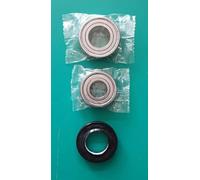 FIGEVIDA Kit Cuscinetti 6205zz + 6204zz Guarnizione Para Acqua Lavatrice 30x52x11/12,5 per Candy