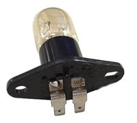 FIGEVIDA Lampadina Universale di Ricambio 20W Forno A Microonde Frigorifero Frono Lampadina Compatibile per Haier Compatibile per Panasonic ed altri marchi (1, CURVA PIATTA)