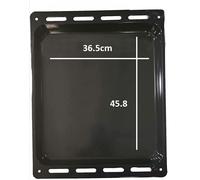 FIGEVIDA Leccarda per Forno 36.5x45.8 Nera Adatta Ai Marchi per Candy