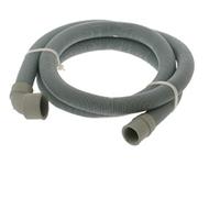 Figevida Tubo di Scarico Acqua PVC Grigio cm 150 per Lavatrice con Curva Attacco MM 30 Interno, 1 Pezzo