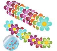 FIGFYOU 20 Pezzi Adesivi Antiscivolo per Vasca da Bagno Adesivi Antiscivolo a Forma di Fiore in 6 Colori per Piatto Doccia, Vasca da Bagno, Doccia, Piscine, 11.7CM e 7 CM