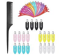 FIGFYOU 36 Pezzi Fermagli per Capelli Senza Piega Rughe Fermagli per Capelli Senza Piegatura Fermagli per Capelli Clip Pinze Clip Alligator per Capelli a Becco d'Anatra Pinze per capelli