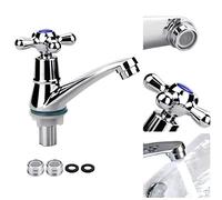 FIGFYOU Miscelatore Monocomando per Lavabo A Risparmio Energetico, Rubinetto Bagno Lavabo, Miscelatore Lavabo, Rubinetto Monocomando per Bagno,Cromo, Argento