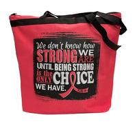 Fight Like a Girl How Strong We Are Darcey Tote Bag per la consapevolezza del cancro e delle malattie