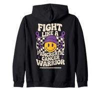Fight Like a Pancreatic Cancer Warrior Pancreatic Cancer Men Felpa con Cappuccio