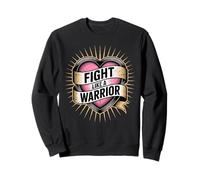 Fight Like a Warrior Strong Heart Citazione Motivazionale Felpa