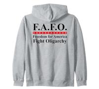 Fight Oligarchy Flag No Oligarchy in America Anti Oligarchy Felpa con Cappuccio