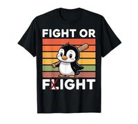 Fight Or Flight Penguin Maglietta