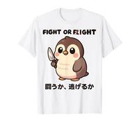 Fight Or Flight Penguin Maglietta