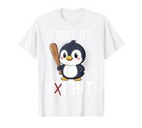 Fight Or Flight Penguin Maglietta