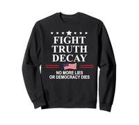 Fight Truth Decay Protest Flag Defend Democracy Project 2026 Felpa