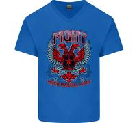 Fight Warriors Mixed Martial Arts MMA Maglietta In Cotone A V Per Uomo