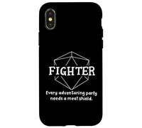 Fighter Funny Character Joke Giochi di ruolo RPG Gamer Custodia per iPhone X/XS