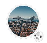 Fighter Jets - Apribottiglie magnetico con scritta "Fly over Cities, utensile da cucina salvaspazio", divertente apribottiglie e magnete per frigorifero, per campeggio, viaggi, campeggio, colore