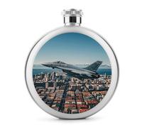 Fighter Jets - Fiaschetta per liquori, in acciaio inox, a prova di perdite, portatile, per esterni, campeggio, viaggi, idea regalo