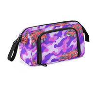 Fighters Red Fire Truck - Astuccio grande con cerniera, per ragazze, con cerniera, per cosmetici e cosmetici