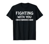 Fighting with You Cancer Awareness Squad Supporto Design Maglietta