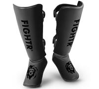 FIGHTR® Cuscinetto per stinchi - con un perfetto adattamento e un imbottitura ideale | Spesso protettore di stinchi per i calci in kickboxing, MMA, Muay Thai e altri sport da combattimento