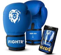 FIGHTR® Guanti da boxe per bambini con ottima vestibilità per la massima protezione | Junior ragazzi e ragazze | per boxe, MMA, Muay Thai, kickboxing e arti marziali 04 06 oz | con borsa per il