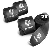 FIGHTR® Premium Bende Boxe Max. stabilità e Sicurezza | 4m Mezzo Bendaggi Elastici con Anello per Il Pollice per Boxe, MMA, Mauy Thai - Box Bandage Sport | Set di 2