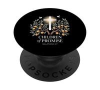 Figli della Promessa Croce Galati 4:7 Libertà PopSockets PopGrip Adesivo