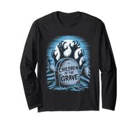 Figli della Tomba Zombie Mani Cimitero Maglia a Manica