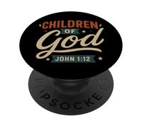 Figli di Dio Giovanni 1 12 - Vintage Christian Fede PopSockets PopGrip Adesivo