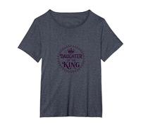 Figlia del re: Regal Crown per, cristiani Maglietta, Donna Plus-Size, Pervinca, 1X