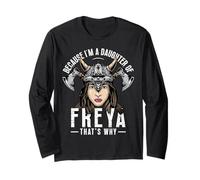 Figlia Freya Frigg Vikings Maglia a Manica