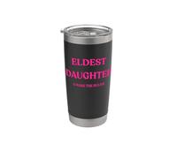 Figlia maggiore I Make The Rules Funny Bicchiere termico in acciaio inox doppia parete
