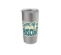 figlio di un BISCUIT Morning Routine Caffeine Lover Coffee Bicchiere termico in acciaio inox doppia parete