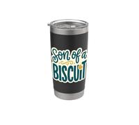 figlio di un BISCUIT Morning Routine Caffeine Lover Coffee Bicchiere termico in acciaio inox doppia parete