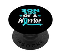 Figlio In Legge Di Un Guerriero Supporto Del Cancro Cervicale PopSockets PopGrip Adesivo