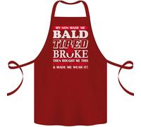 Figlio Made Me Bald Tired & Si È Rotto Papà Giorno Cotone Grembiule 100%