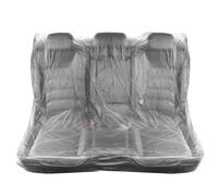 Figpade Confezione da 10 coprisedili monouso universali in plastica per sedili posteriori di auto, protezione temporanea contro polvere e acqua, coprisedili monouso per auto