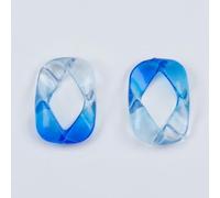FIgpmwld Anelli di Collegamento in Acrilico Connettori Quick Link in Plastica Multicolor 25x36mm 100pz(1 (Blue))