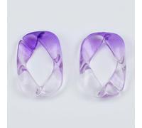 FIgpmwld Anelli di Collegamento in Acrilico Connettori Quick Link in Plastica Multicolor 25x36mm 100pz(4 (Purple))