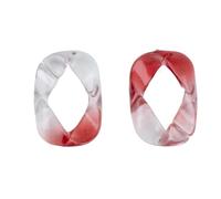 FIgpmwld Anelli di Collegamento in Acrilico Connettori Quick Link in Plastica Multicolor 25x36mm 100pz(5 (Big Red))
