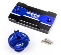 FIGULI Coperchio del Serbatoio Accessori di Protezione per Tappo Serbatoio Carburante E Tappo di Riempimento Freno Anteriore Moto per Suzuki GSX-S750 GSXS750 GSX-S 750 GSX S750 Tutti Gli Anni(Blue)